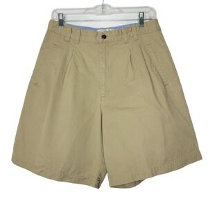 Bugle Boy Collection For Her Khaki Pleated Wide Leg Shorts‎ Women's 12